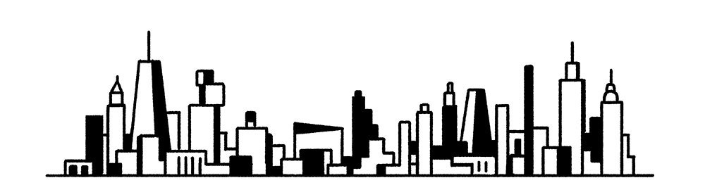 An illustration of the New York City skyline.