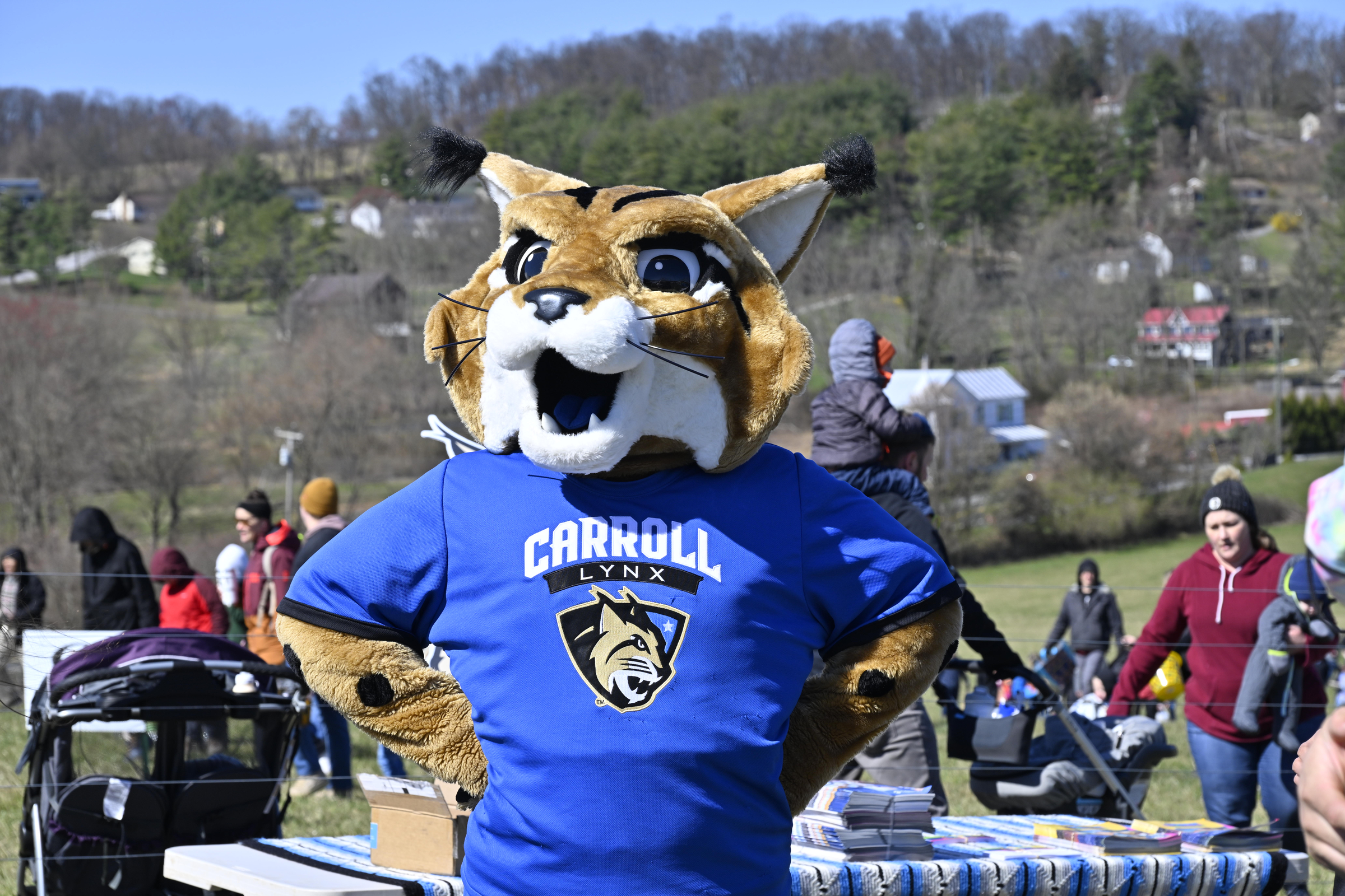 The Carroll Lynx made an appearance at the Coppermine Eggstravaganza at Cascade Park in Hampstead. (Thomas Walker/Freelance)
