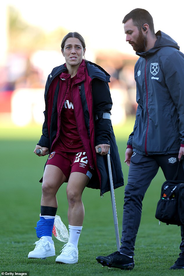 The West Ham midfielder is now racing the clock to be fit for the Paris Games after suffering a serious ankle injury (pictured)