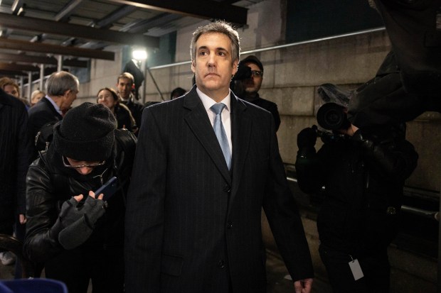 FILE – Michael Cohen, former attorney to Donald Trump, leaves...