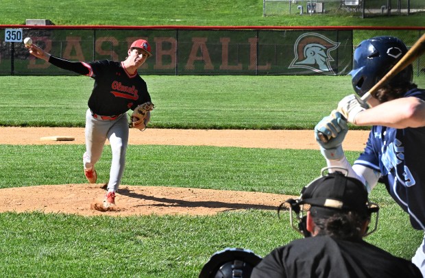 Glenelg starting pitcher Nick Bilotto, dominated on the mound in...