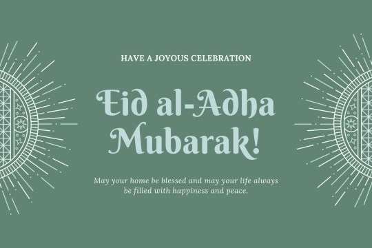 Eid al-Adha greeting