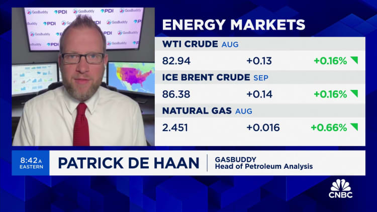 Lower gas prices 'benefit the psyche of the American consumer,' says GasBuddy's Patrick De Haan