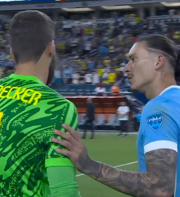 Nunez and Uruguay reached the semifinals of the competition after beating Alisson's Brazil in a dramatic penalty shootout