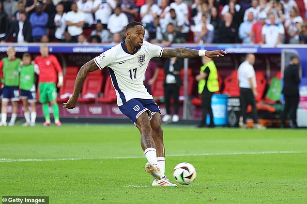 Ivan Toney fired his penalty into the bottom corner without looking at the ball once after displaying his famed two-step run-up