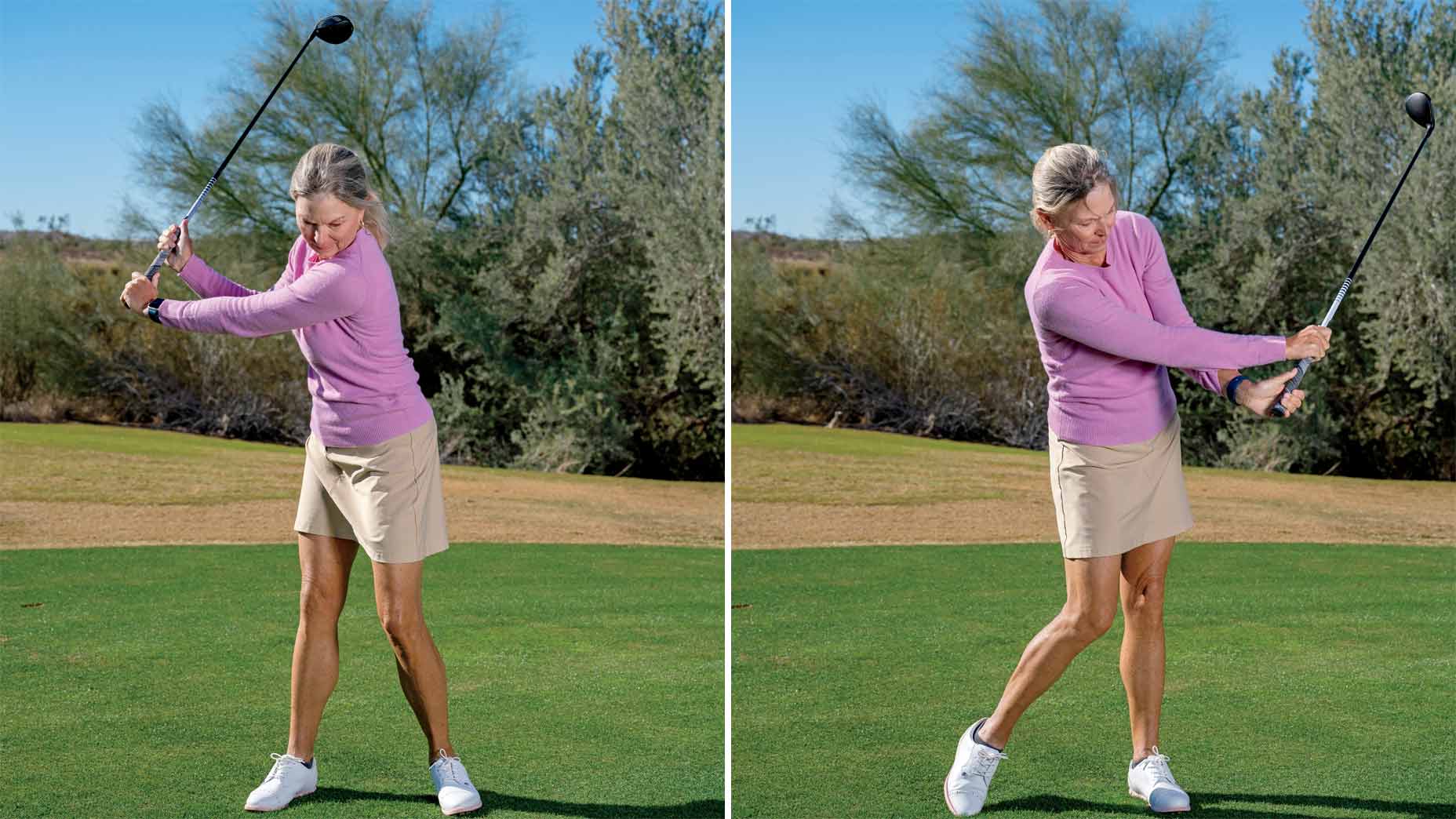 kellie stenzel demonstrates the split-grip technique