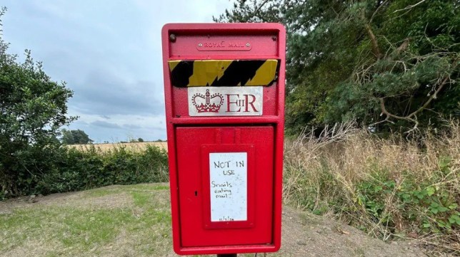 Despite being in a rural area, the postbox is heavily used (Picture: Guy Renner-Thompson)