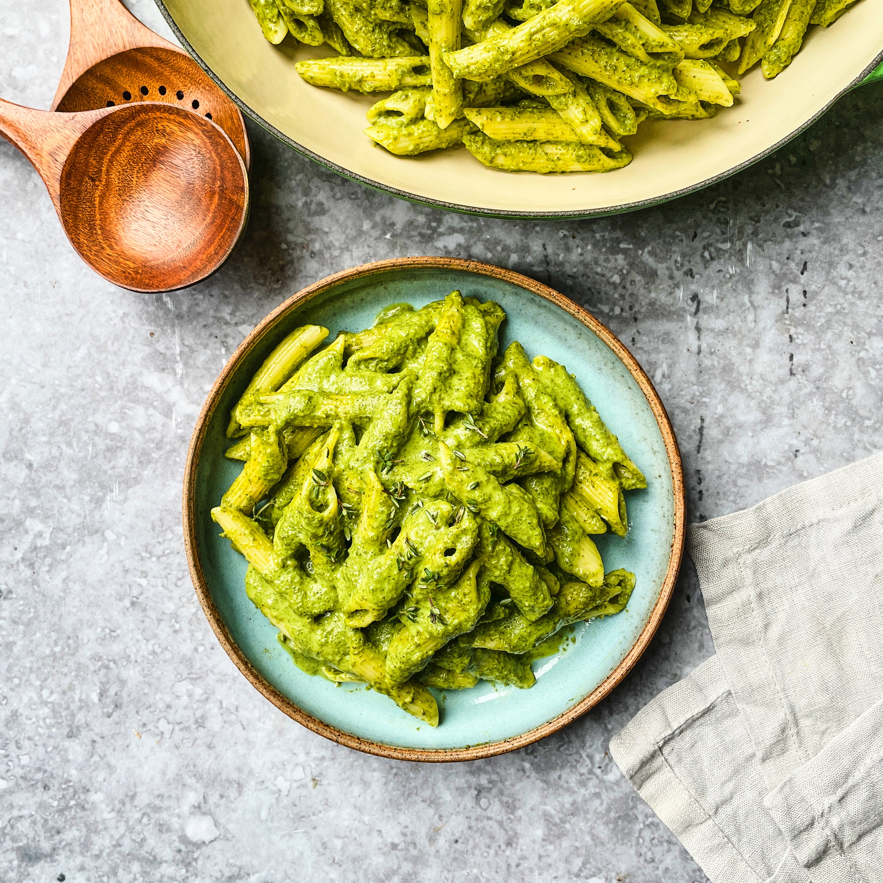 For a really speedy supper the green kale pasta sauce is hard to beat