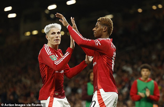 Marcus Rashford and Alejandro Garnacho both scored twice as they served fans a feast