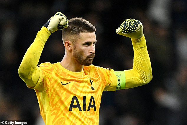 Tottenham had to rely on Guglielmo Vicario more than once to keep their clean sheet