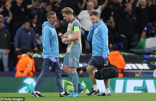 The issue Kevin De Bruyne sustained during Man City's Champions League draw against Inter has persisted