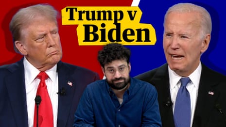 Mumbles, lies and not a factcheck in sight: the first Trump-Biden 2024 debate – video