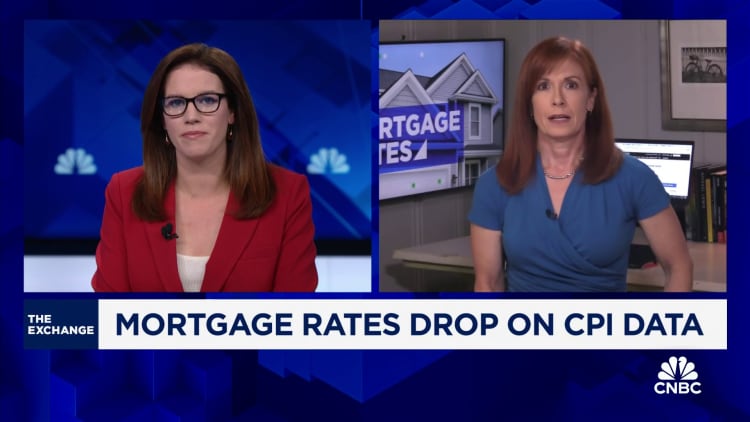 Mortgage rates drop on CPI data