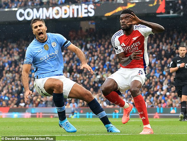 Rodri picked up a knee injury that has ruled him out for the rest of the season against Arsenal