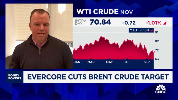 Why Evercore cut its Brent crude price target