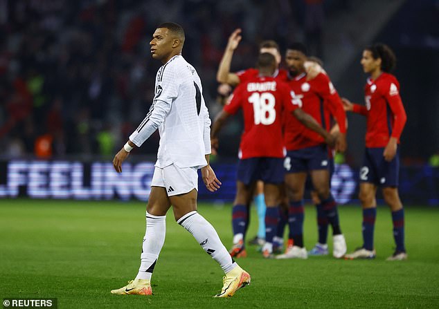 Real Madrid were unable to level the match with Mbappe suffering a first loss at Real Madrid