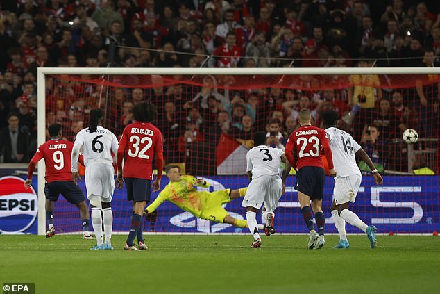 Jonathan David's first half penalty proved enough as Lille earned a 1-0 win over Real Madrid