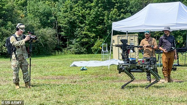 The exercises in the Middle East are part of the US' partnership with the Gulf states. However, the robot dog was previously spotted running drills in New York this past summer