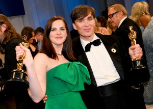 Jennifer Lame and Cillian Murphy at the 96th Annual Oscars Governors Ball held at Dolby Theatre on March 10, 2024 in Los Angeles, California.