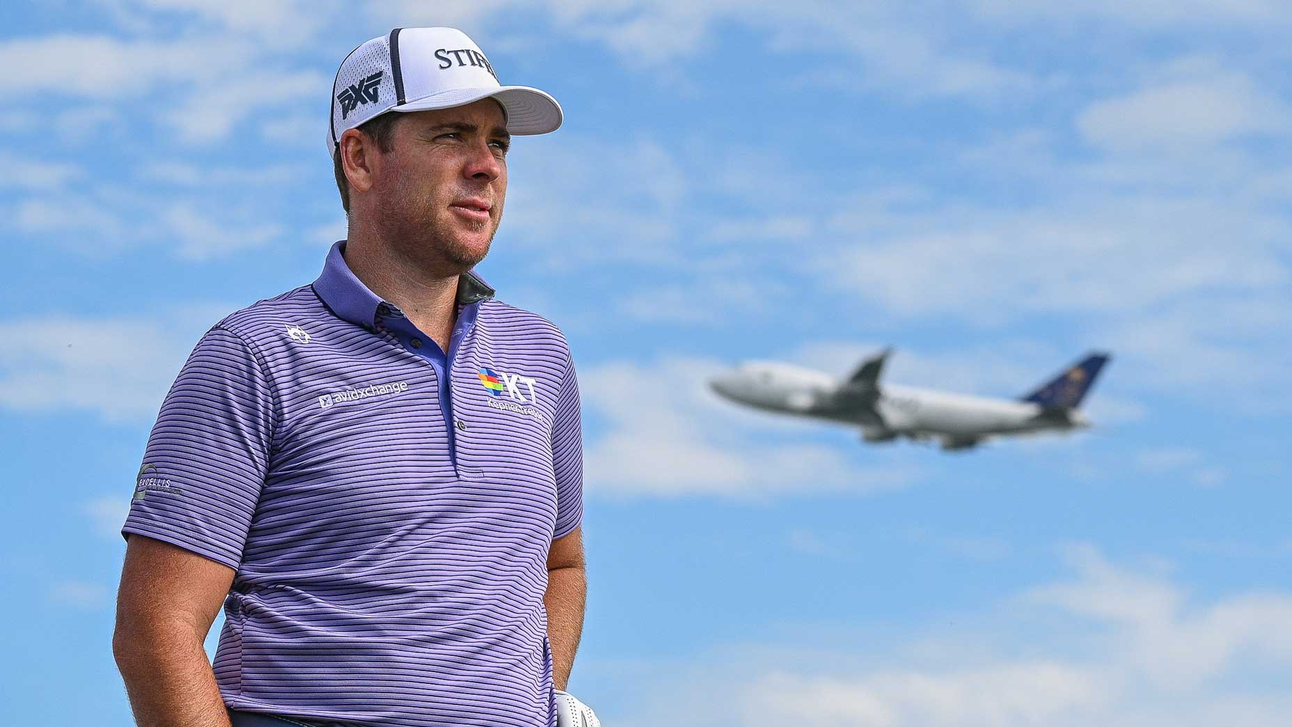 PGA Tour pro Luke List prepares to plays a shot on the 18th hole during day one of the 2024 KLM Open.