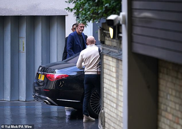 Ratcliffe and Sir Dave Brailsford were spotted leaving the Knightsbridge meeting together