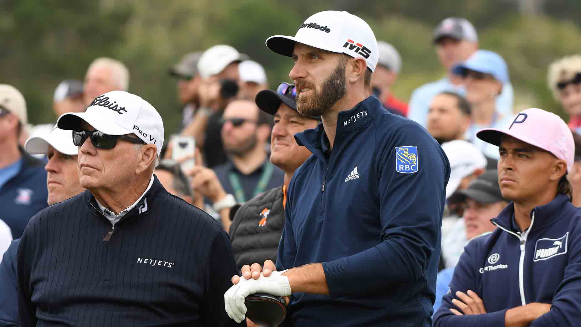 Butch Harmon, Dustin Johnson, Rickie Fowler