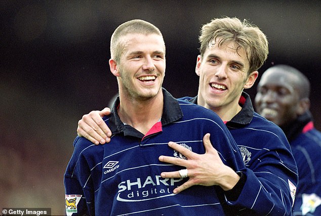 Beckham and Neville played together 281 times for Manchester United and England