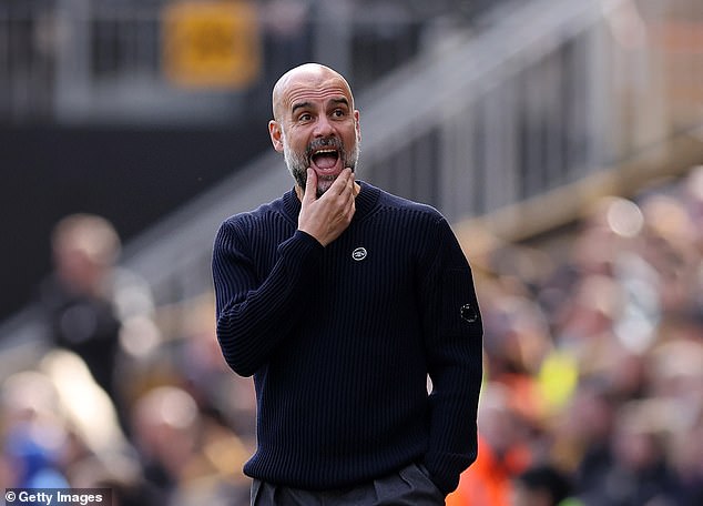 Slot lacks the experience of close title races, which the likes of Pep Guardiola (pictured) and Mikel Arteta have