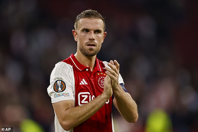 Jordan Henderson has struggled for game time with Eredivise side Ajax this season