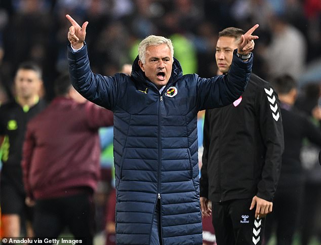 Fenerbahce manager Mourinho was highly critical of the way Sunday's game was officiated