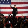 Elon Musk speaks as part of a campaign town hall in support of Republican presidential nominee and former President Donald Trump in Folsom, Pa., Thursday.