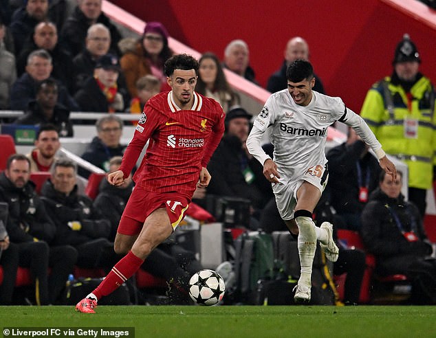 Curtis Jones' superb assist unlocked the Bayer Leverkusen defence at Anfield on Tuesday night