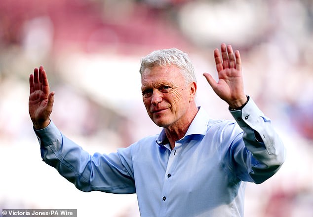 Moyes said an emotional goodbye to West Ham fans once his departure was confirmed