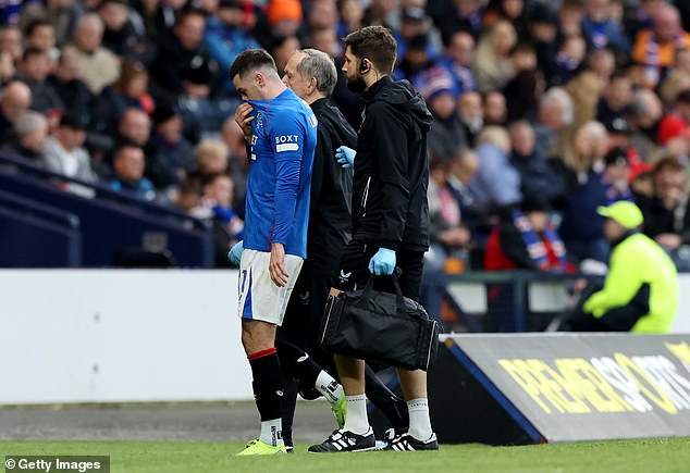 He suffered another injury setback in the League Cup clash with Motherwell and will be out for up to six weeks