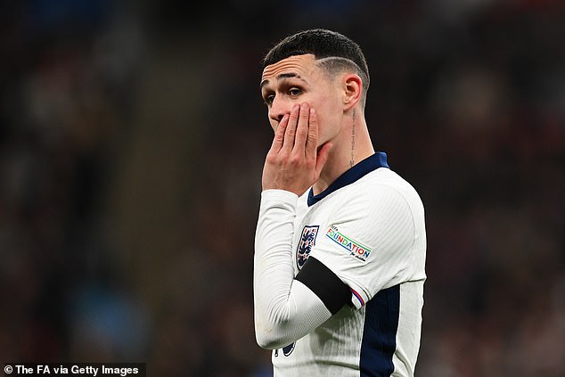 Phil Foden's struggles in an England shirt have continued under Carsley at the start of this season