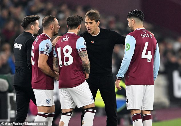 The Spaniard is under growing pressure following a poor start to his tenure with the Hammers