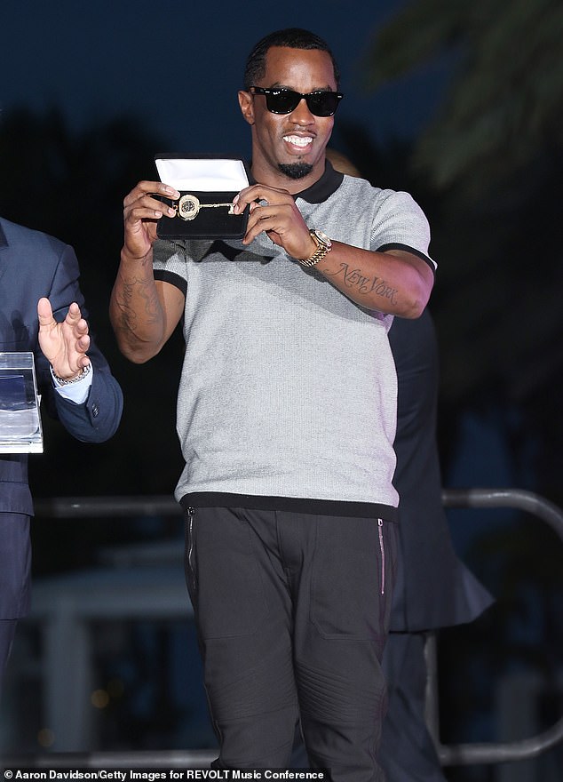 City officials of Miami Beach, Florida have striped Sean 'Diddy Combs' of his Key to the City, nine years after the disgraced mogul received the honor; seen in October 2015